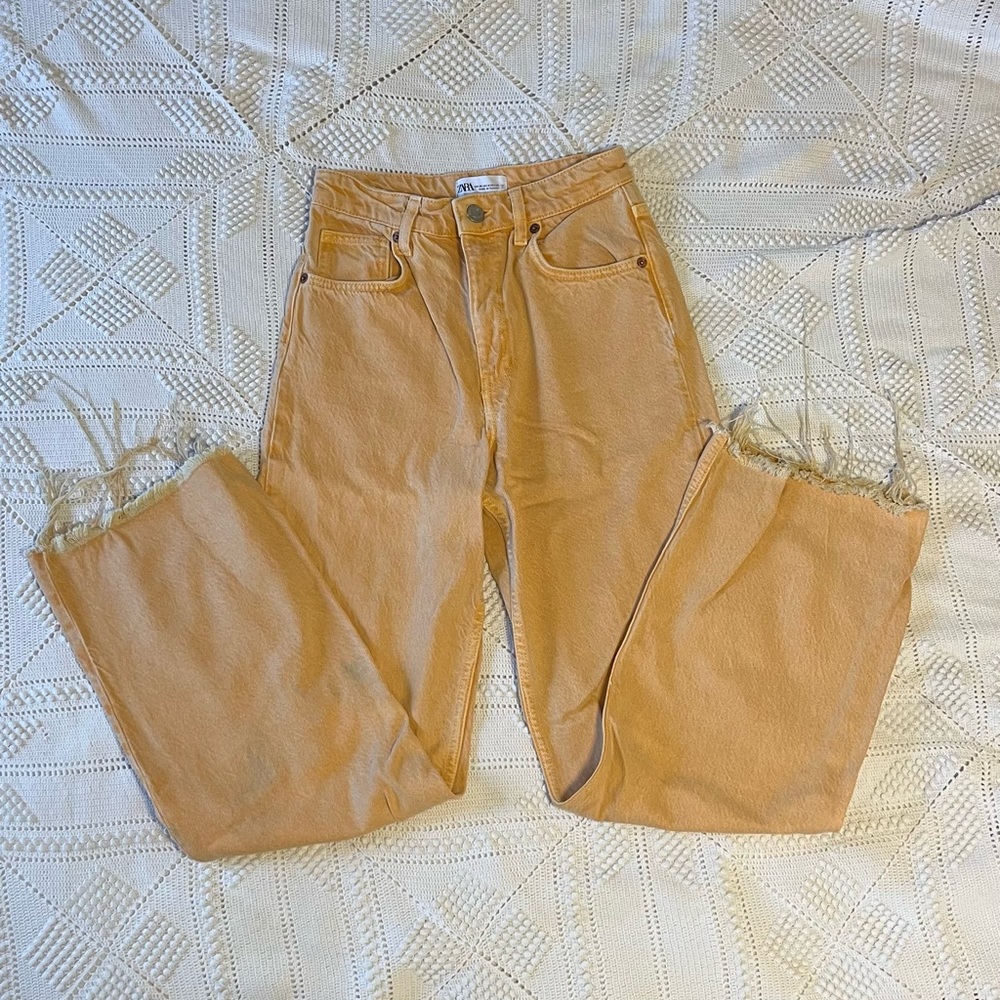 Orange Zara jeans size 4